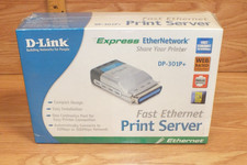 D-Link DP-301P+ Fast Ethernet Parallel Port Print Server - 1 Centronics Port NEW picture