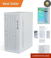 Elegant White Micro ATX Mini-Tower Case - Supports Multiple HDDs & ITX Boards picture