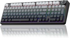 AULA F99 Pro Wireless Mechanical Keyboard Knob Tri-Mode Hot-Swap RGB PBT Black picture