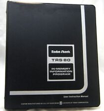 TRS-80 Microcomputer System In-Memory Information Program Cassettes and Manual picture