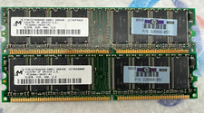 2x Micron MT8VDDT6464AG-40BD1 PC3200U 512MB DIMM DDR 400  Memory HP 326668-051 picture