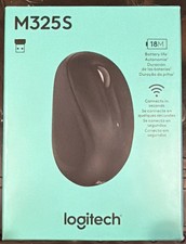 Logitech M325S 2.4 GHz wireless mouse with a USB receiver (dongle) picture