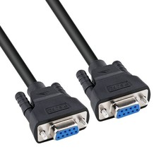 15 ft DB9 Serial Cable Female to Female 9 Pin COM Port Cord 5m Black picture