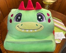 Kids Dinosaur Plush Green And Red iPad, Tablet Holder, Stand, Pillow picture