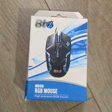 Bto M650 Wired USB RGB Gaming Mouse 4800 DPI Optical 4 Button Black picture