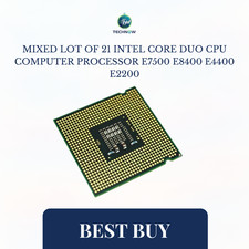 MIXED LOT OF 21 Intel Core DUO CPU Computer Processor E7500 E8400 E4400 E2200 picture