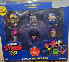 RARE NEW SEALED BRAWL STARS S1 FIGURES - 8 PACK DELUXE BOX - DAMAGED BOX  picture