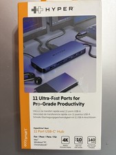 Hyper - HyperDrive Next​ 11 Port USB-C Hub, dual 4K HDMI, Ethernet, 2 USB-C, picture