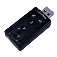 AudioBLUE- USB 2.0 External Sound Card Adapter- 480Mbs-3D Virtual 7.1 Channel picture
