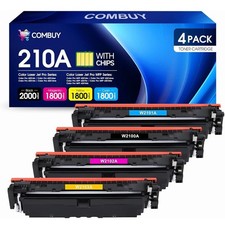 COMBUY 210A Toner Cartridges 4 Pack For HP Color LaserJet Pro 4201 4301 Printers picture