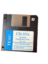 TEAC CD-55A CD-ROM 3.5” HD Floppy Installation Disk Ver 2.01 Vintage 1994 picture