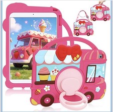 Barbie Pink iPad 9th 8th 7th Generation Case for Kids Girls Silicone Enchanted picture