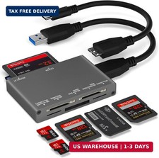 7-in-1 Multi Memory Card Reader, USB 3.0 SD Card Reader Writer(5Gbps) Read 7 Car picture