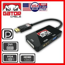 DisplayPort Male To HDMI DVI VGA Female Adapter Converter Cable 4K 1080P 4-in-1 picture