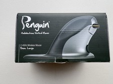 Posturite Penguin Wireless Vertical Mouse LARGE Ambidextrous USB 2.4GHz (TESTED) picture