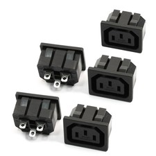 5Pcs AC 250V 10A IEC 320 C13 Female Outlet Power Socket Clamp Type Adapter picture