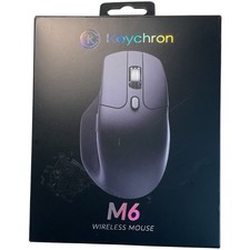 Keychron M6 Wireless Computer Mouse 26K DPI Optical Computer Mouse Black- NEW picture
