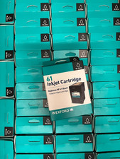 WEXFORD 61 INKJET CARTRIDGE REPLACES HP 61 BLACK INK *10 or 25* ALL SEALED picture