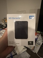Western Digital 1 TB Elements Portable USB 3.0 Hard Drive Storage - Sealed  picture