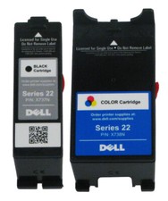 2PK Genuine Dell Series 22 X737N X738N Ink Cartridge for Dell V313 V313W P513w picture
