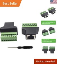 8p8c Female to 8 Pin Screw Terminal Connector - Secure and Reliable 2-Pack picture