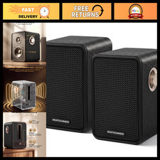 30W RMS Active Bookshelf Speakers for Desktop PC - High-Quality Sound, Compact D picture