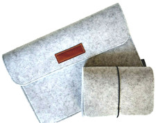 dodocool Soft 13.3 Inch Laptop Bag Accessory Pouch Gray NWOT Tech Storage Gift picture