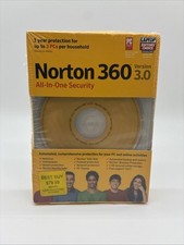 Norton 360 Version 3.0 All in One Security NEW Sealed Old Stock picture