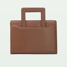 Premium Brown Leather Portfolio Organizer Case  for iPad/Tablet/Laptop Documents picture