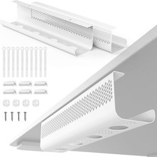 KHAMAL Cable Management under Desk 26PCS - Cable Management Tray Kit Ventilated picture