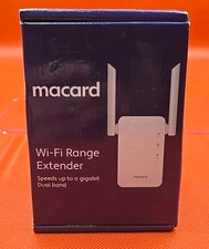 Macard RE1200 White Wireless Booster WiFi Signal Range Dual Band Extender New picture