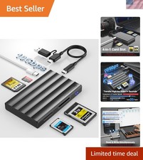 4-in-1 CFexpress Type A/B Card Reader – 10Gbps USB 3.2 for Content Creators picture