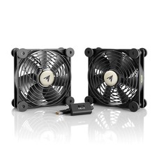 AC Infinity MULTIFAN S7, Ultra-Quiet Dual 120mm USB Fan w/ 120 mm, Black picture