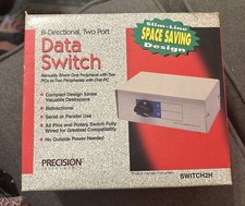 Precision Instruments Bi-Directional Two Port Data Switch Slimline New Switch2H picture