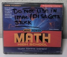 The Learning Company Mind Power Math High School PC Win MAC 6 CD Set B342 picture