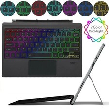 Wireless Keyboard Backlit Type Cover Trackpad for Microsoft Surface Pro 7/6/5/4 picture