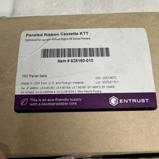New Entrust Paneled Ribbon Cassette 525150-010 KTT  750 Panels Datacard picture