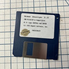 Home Design 3.0 Software for IBM PC/XT/AT 3.5