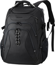 18.4 Inch Gaming Laptop Backpack XXXL Water Repellent USB RFID Travel Bag Black picture