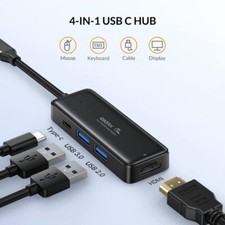 iDsonix USB-C Multiport USB Hub with 4K HDMI USB 3.0 5Gbps USB Type C For PC picture