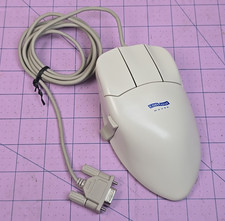 Retro Contour Design WHITE Large Mouse Serial port L-38 picture