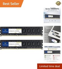 16GB Kit (2x8GB) 1600MHz DDR3 RAM - Reliable Memory for Intel & AMD PCs picture