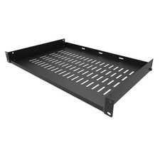 Versatile 1U Cantilever Server Rack Shelf - Adjustable Lip and Vented Design picture