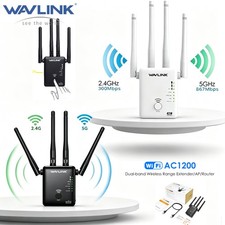 Wavlink AC1200 Router Wifi Wireless Repeater Dual Band Home Network Wall Plug picture