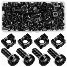 110 Pcs 55 Set Rack Mount Screws and Cage Nuts for Rack Mount Server Cabinet picture