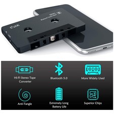 Vintage Car Audio Cassette Receiver with Bluetooth 5.0/` picture