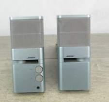Bose Media Mate Computer Speakers Ice Blue Pair No power Cord Tested Works picture