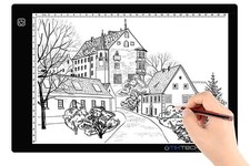 A4 Ultra-Thin Portable tracing Light Dimmable Brightness Art Tracing Pad for ... picture