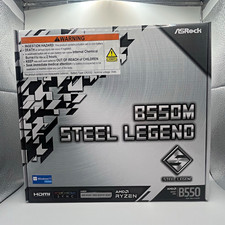 READ: ASRock B550M Steel Legend mATX AM4 DDR4 Motherboard HDMI RGB Lighting picture