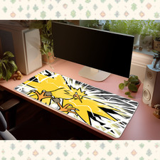 Pokemon Zapdos Electric Legendary Bird Desk Mat Mouse Pad Kanto Anime Gaming picture